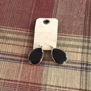 Black Teardrop Earrings